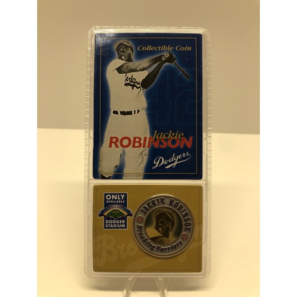 Jackie Robinson 42 Collectible MLB Baseball Coin Dodgers Stadium - New & Sealed
